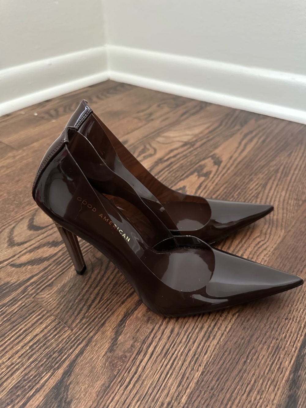 Good American Cinder-F-cking-Rella Heels
